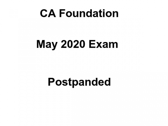 CA Foundation Exam Postpanded